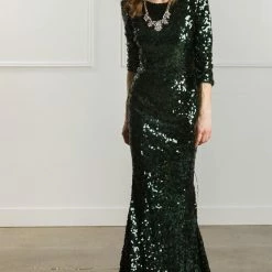Latiste Clothing Valentina Low Back Sequin Gown