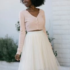 HYFVE Rae Cropped Terry Cardigan Clothing