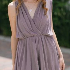 Final Touch Sia Crinkled Surplice Romper