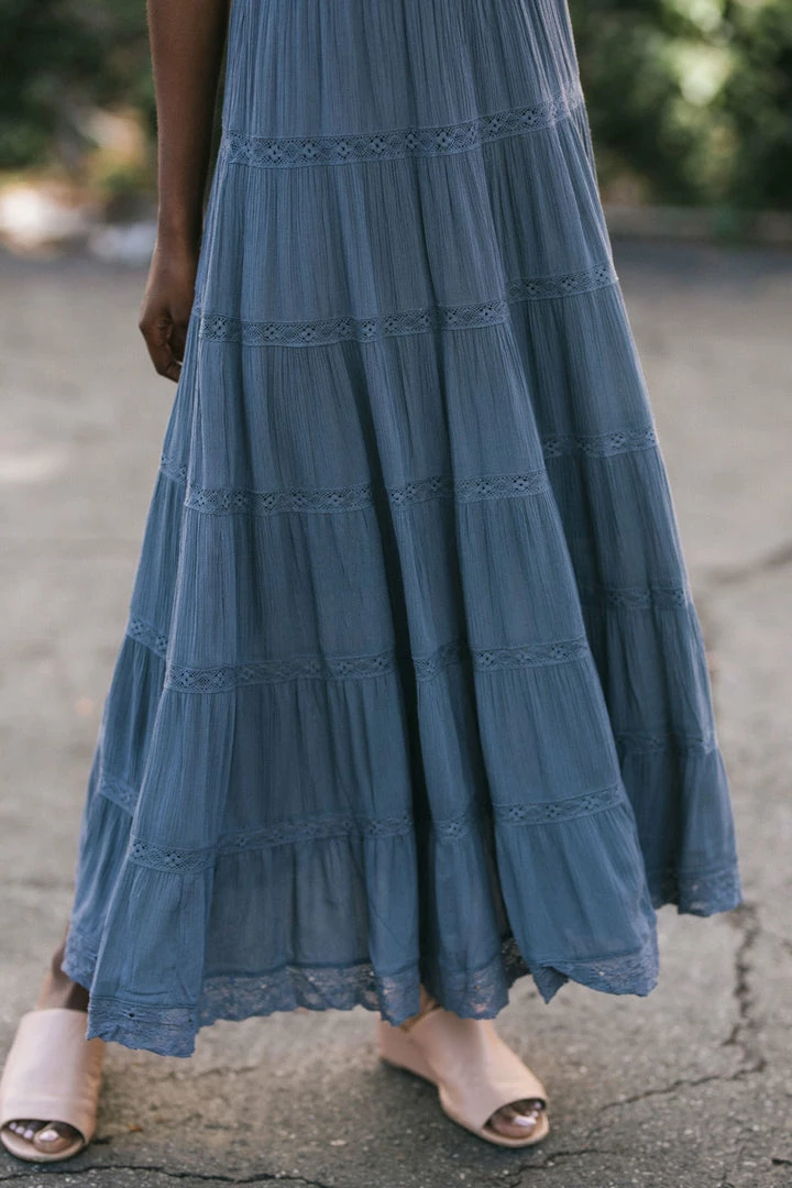 In Loom Doris Tiered Maxi Skirt Maternity Friendly