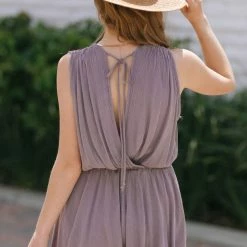 Final Touch Sia Crinkled Surplice Romper