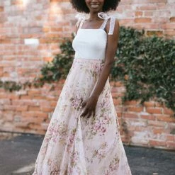 Aakaa Eleanor Floral Maxi Skirt Maternity Friendly