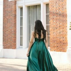 17 Young Dress Athena Satin Maxi Dress Bridal