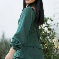 & Merci Ingrid Smocked Mini Dress Clothing