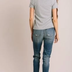 Everly Basics Janice Short Sleeve Ribbed Top