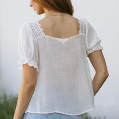 Blu Pepper Rhea Square Neck Blouse