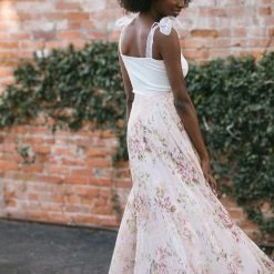 Aakaa Eleanor Floral Maxi Skirt Maternity Friendly