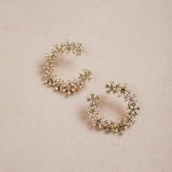 Fame Paula Crystal And Pearl Statement Earrings