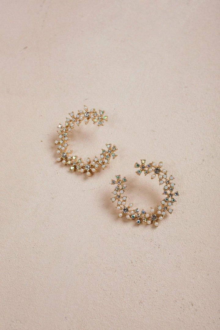 Fame Paula Crystal And Pearl Statement Earrings