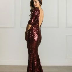 Latiste Clothing Valentina Low Back Sequin Gown