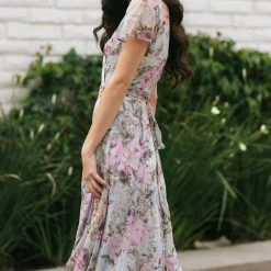 Aakaa Bridal Hallie Wrap Maxi Dress