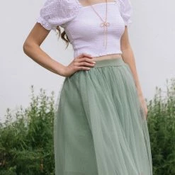 Style Melody Skylar Eyelet Smocked Crop Top Clothing
