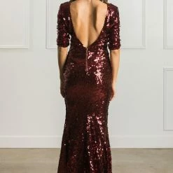 Latiste Clothing Valentina Low Back Sequin Gown