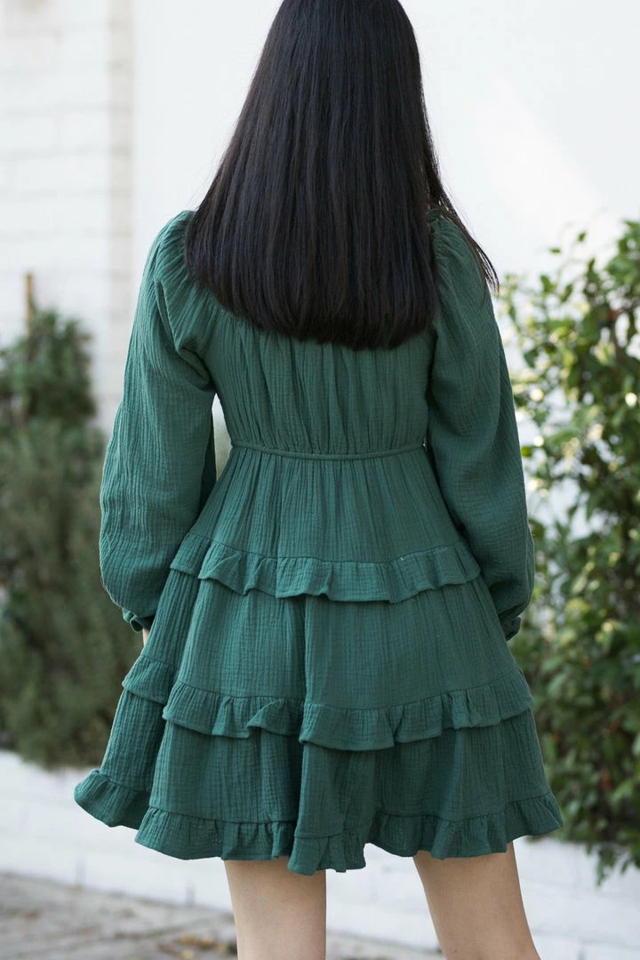 & Merci Ingrid Smocked Mini Dress Clothing