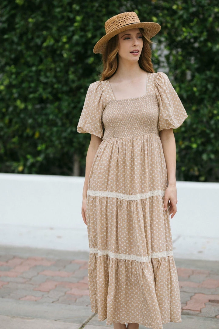 In Loom Heidi Puff Sleeve Square Neck Dress Best Sellers