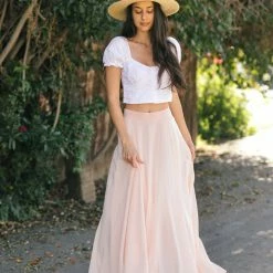 Style Melody Clothing Morgan Eyelet Buttoned Crop Top