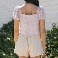She + Sky Work Essentials Yvette Tiered Ruffle Blouse