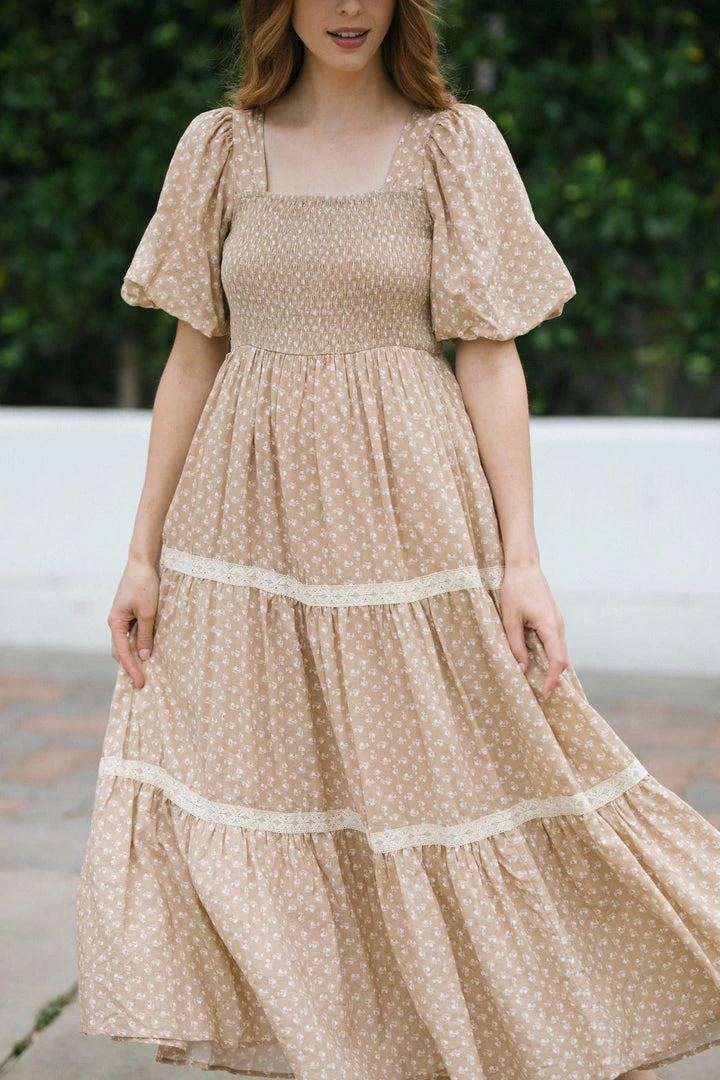 In Loom Heidi Puff Sleeve Square Neck Dress Best Sellers