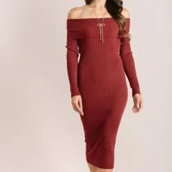 Dreamers Clothing Irene Off The Shoulder Midi Dress