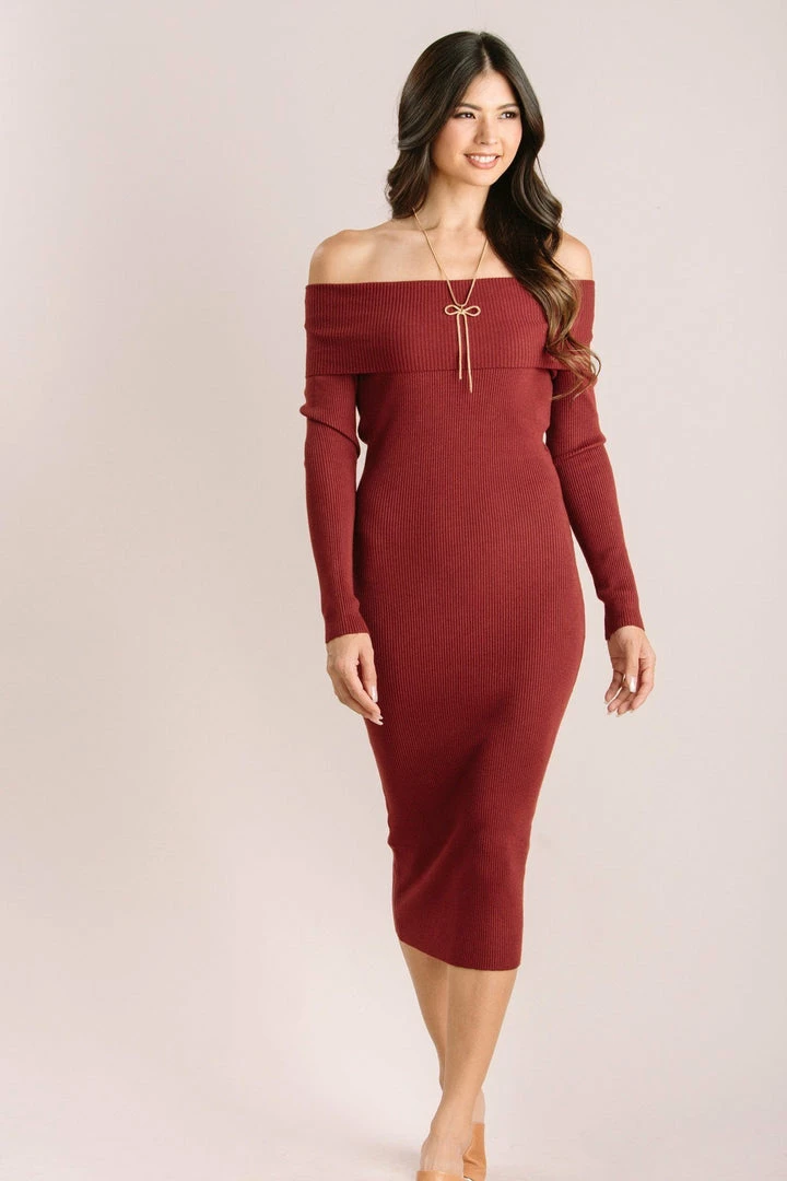 Dreamers Clothing Irene Off The Shoulder Midi Dress