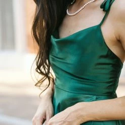 17 Young Dress Athena Satin Maxi Dress Bridal