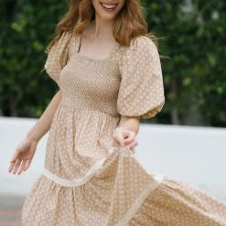 In Loom Heidi Puff Sleeve Square Neck Dress Best Sellers