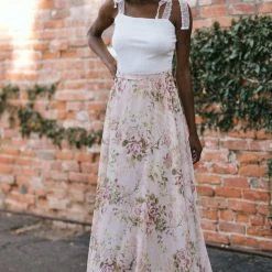 Aakaa Eleanor Floral Maxi Skirt Maternity Friendly