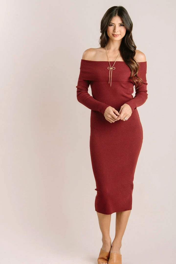 Dreamers Clothing Irene Off The Shoulder Midi Dress