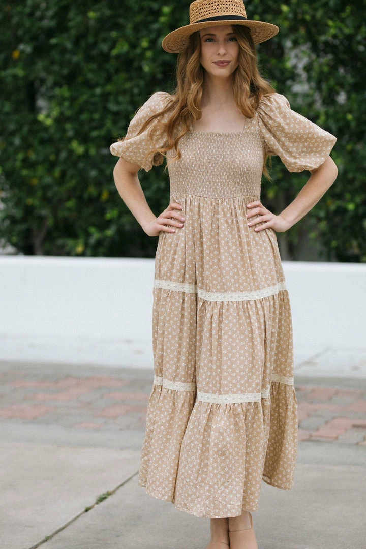 In Loom Heidi Puff Sleeve Square Neck Dress Best Sellers