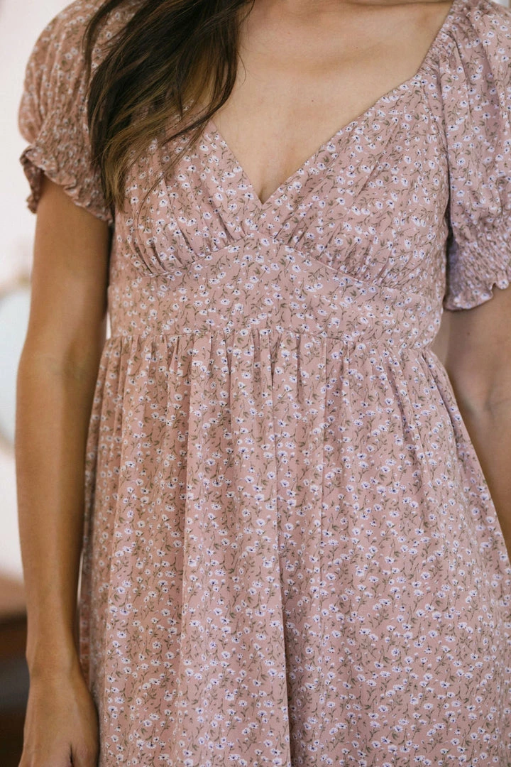 Vanilla Bay Clothing Jamila Puff Sleeve Maxi Dress