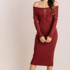 Dreamers Clothing Irene Off The Shoulder Midi Dress