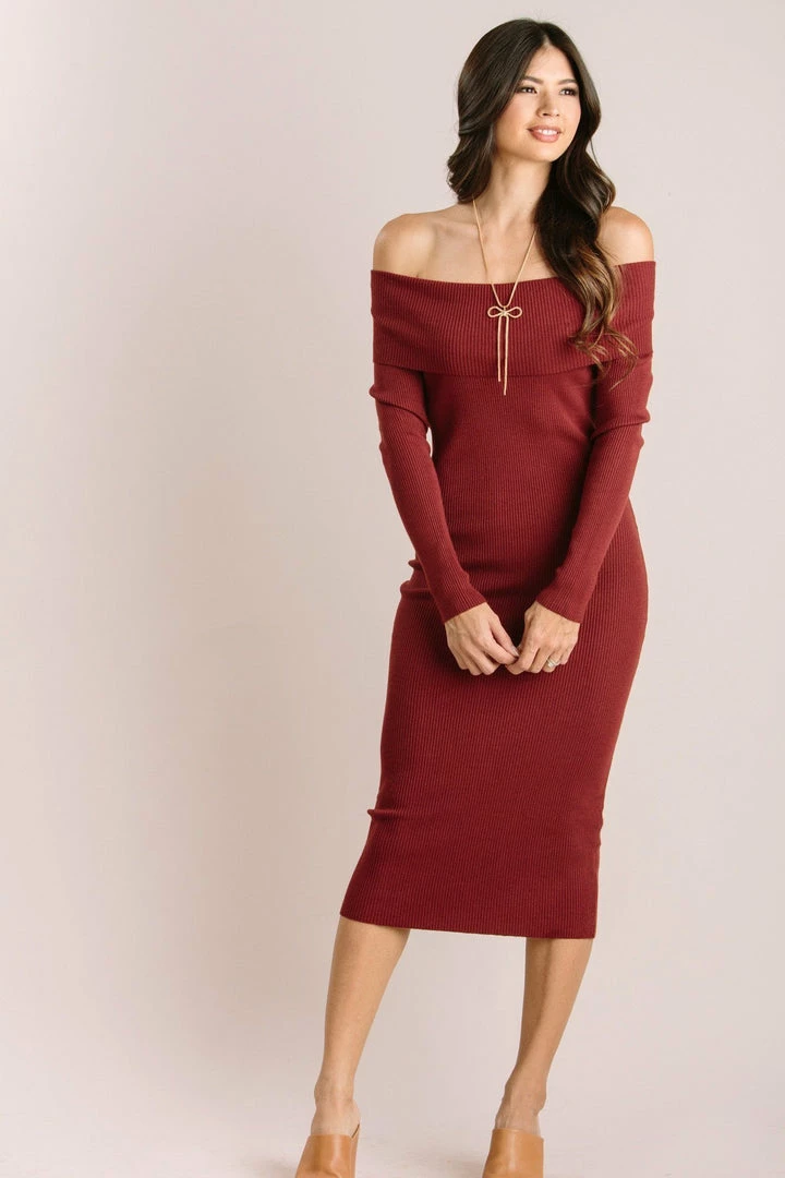 Dreamers Clothing Irene Off The Shoulder Midi Dress