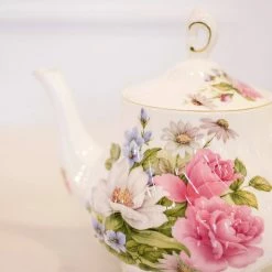 Coastline Imports Grace's Rose Teapot Teaware & Teapots