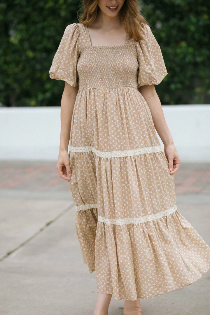 In Loom Heidi Puff Sleeve Square Neck Dress Best Sellers