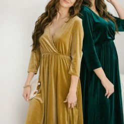 See And Be Seen Lucy Velvet Midi Dress Best Sellers