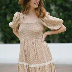 In Loom Heidi Puff Sleeve Square Neck Dress Best Sellers