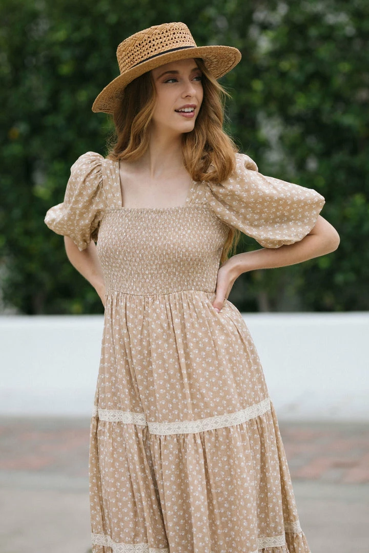 In Loom Heidi Puff Sleeve Square Neck Dress Best Sellers