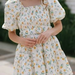 Just Me Sonia Belted Mini Dress