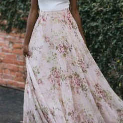 Aakaa Eleanor Floral Maxi Skirt Maternity Friendly