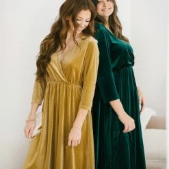 See And Be Seen Lucy Velvet Midi Dress Best Sellers