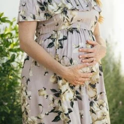 Hello Miz Maternity Friendly Maternity Caitlin Floral Mini Dress