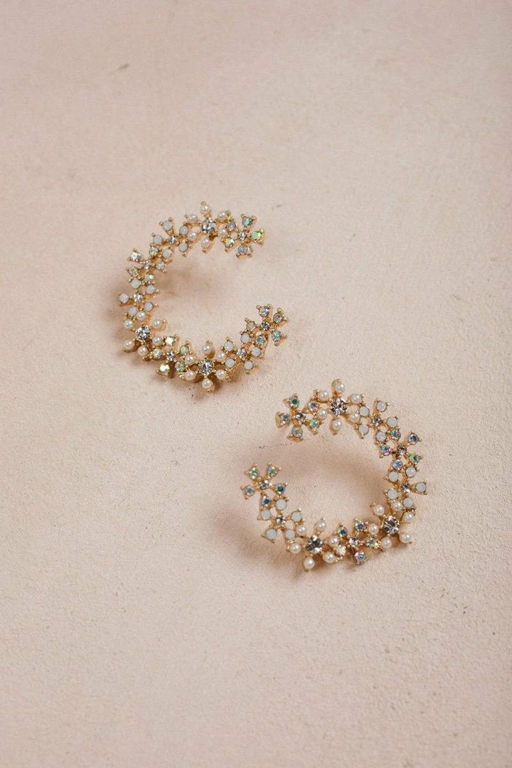 Fame Paula Crystal And Pearl Statement Earrings