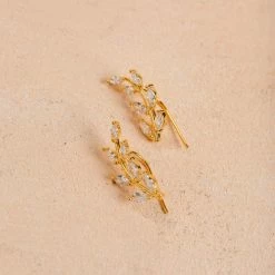 Joia Gemma Leaf Earrings