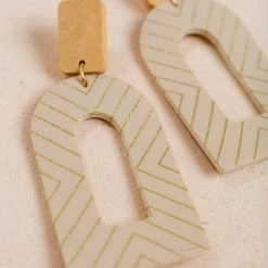 Fame Eunice Leather Arch Earrings Accessories
