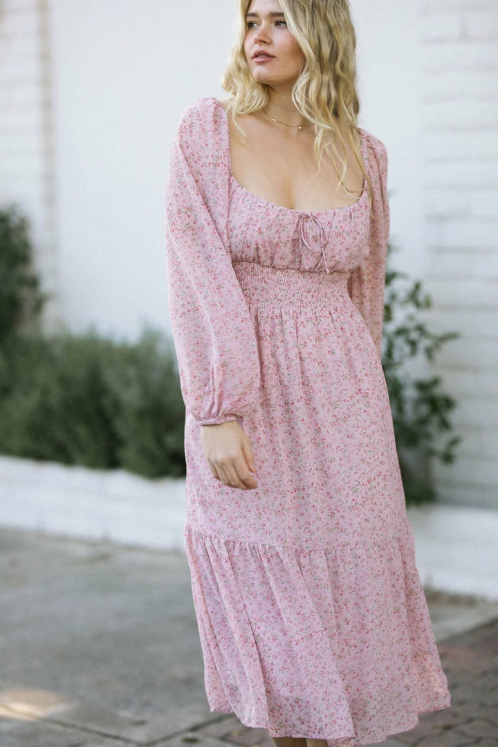 Lush Maternity Friendly Marlow Puff Sleeve Dress