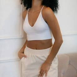 By Together Jenna Ribbed Triangle Cami Bra