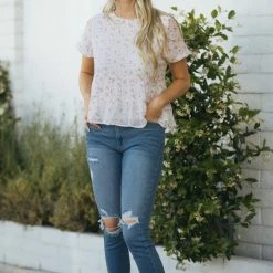 Paper Crane Amaya Tiered Peplum Blouse