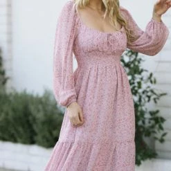 Lush Maternity Friendly Marlow Puff Sleeve Dress