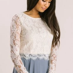 Maniju Ashlyn Long Sleeve Lace Top