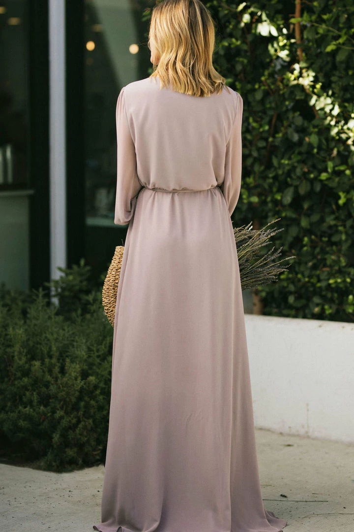 Morning Lavender Best Sellers Chloe Wrap Maxi Dress